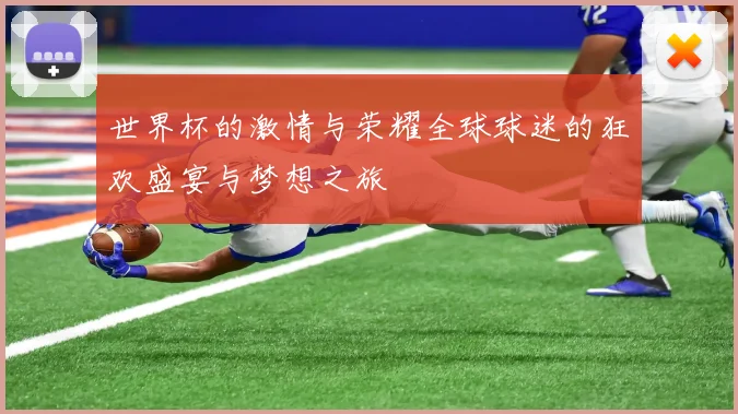 世界杯的激情与荣耀全球球迷的狂欢盛宴与梦想之旅